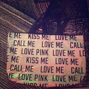 PINK Victoria's Secret Bags - Holographic VS pink bag PINK Victoria's Secret Bags - Holographic VS pink bag